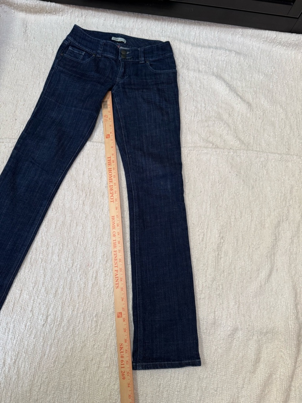 CAbi Low Rise Straight Leg Dark Wash Jeans Size 2 - Picture 2 of 10
